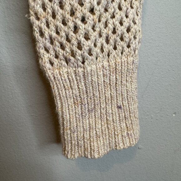 Pilcro Stitchy Bomber Cardigan Sweater XS Open Knit - Picture 5 of 7